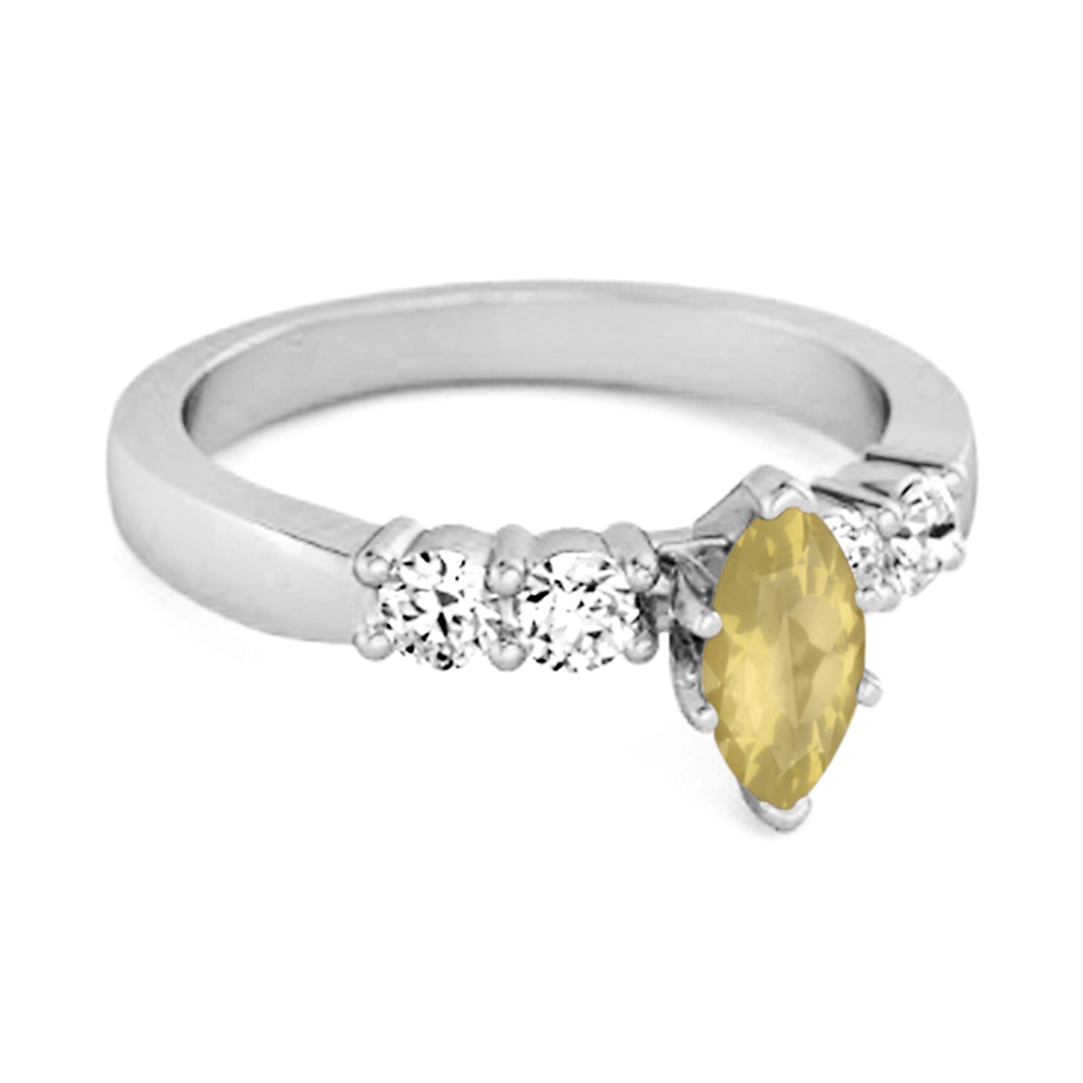 Lemonquartz ring
