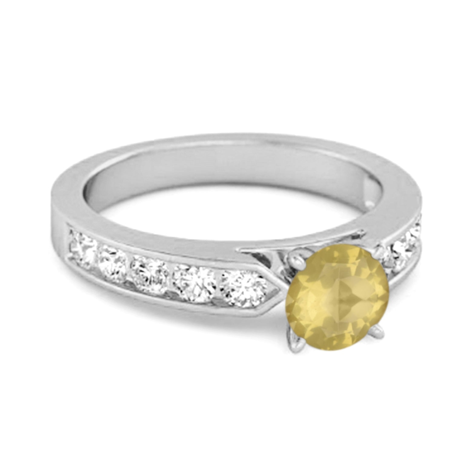 Lemonquartz ring
