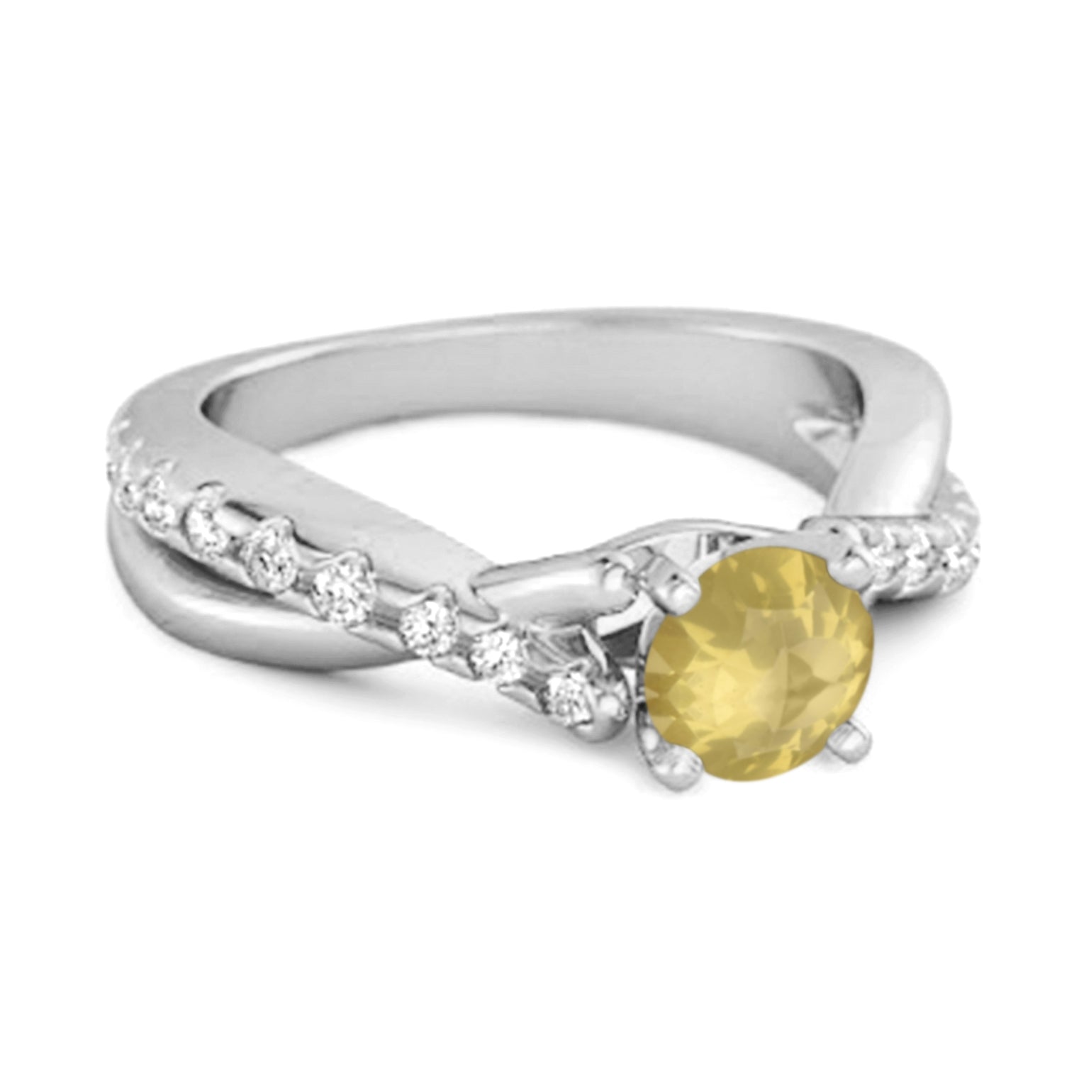 Lemonquartz ring