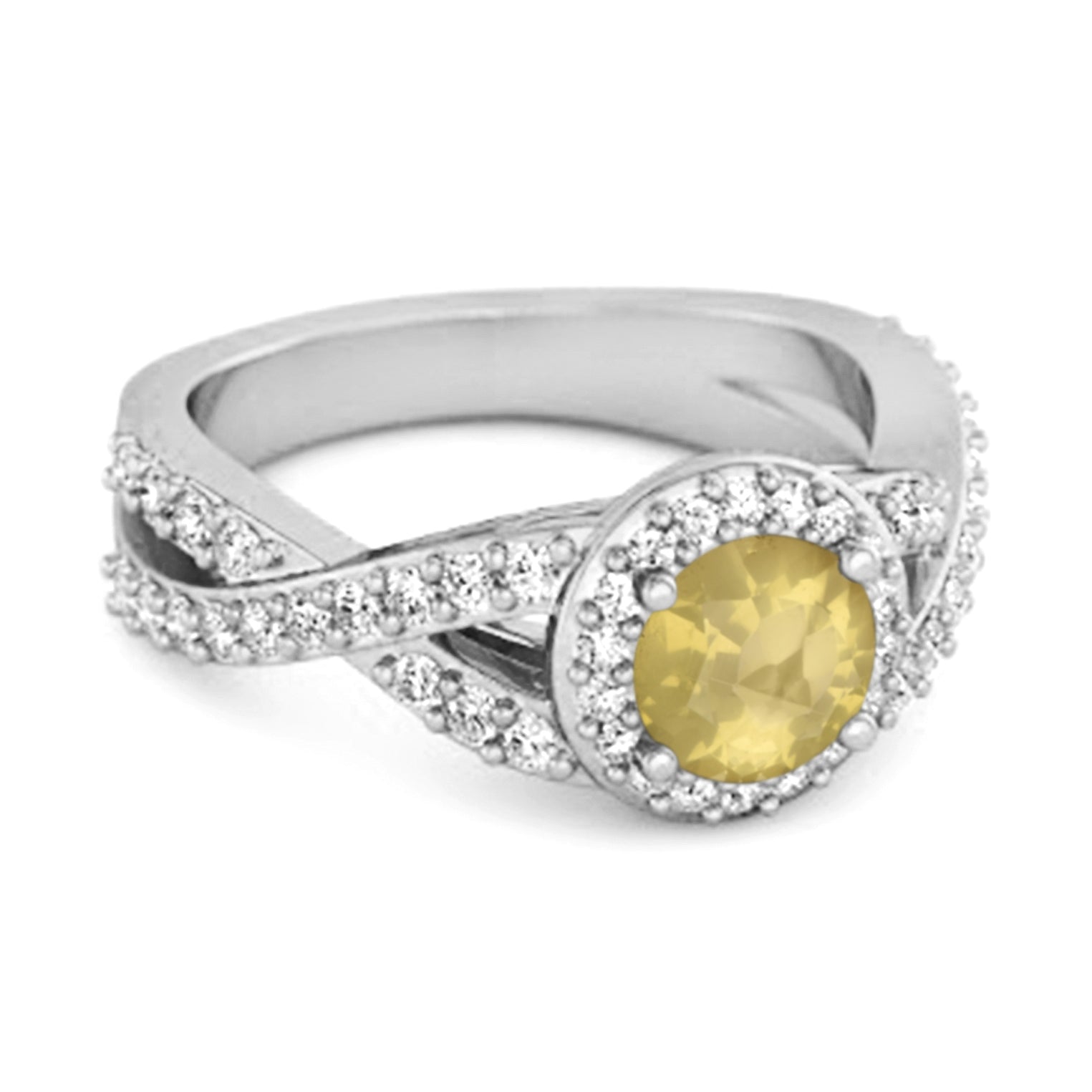 Lemonquartz ring