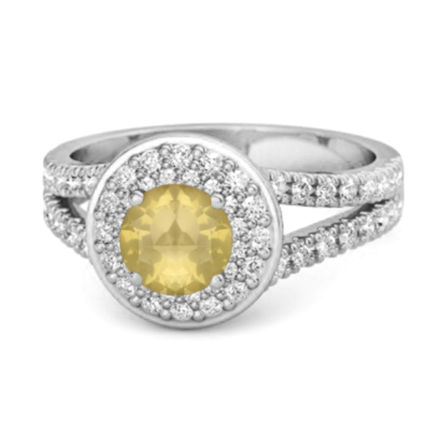 Lemonquartz ring