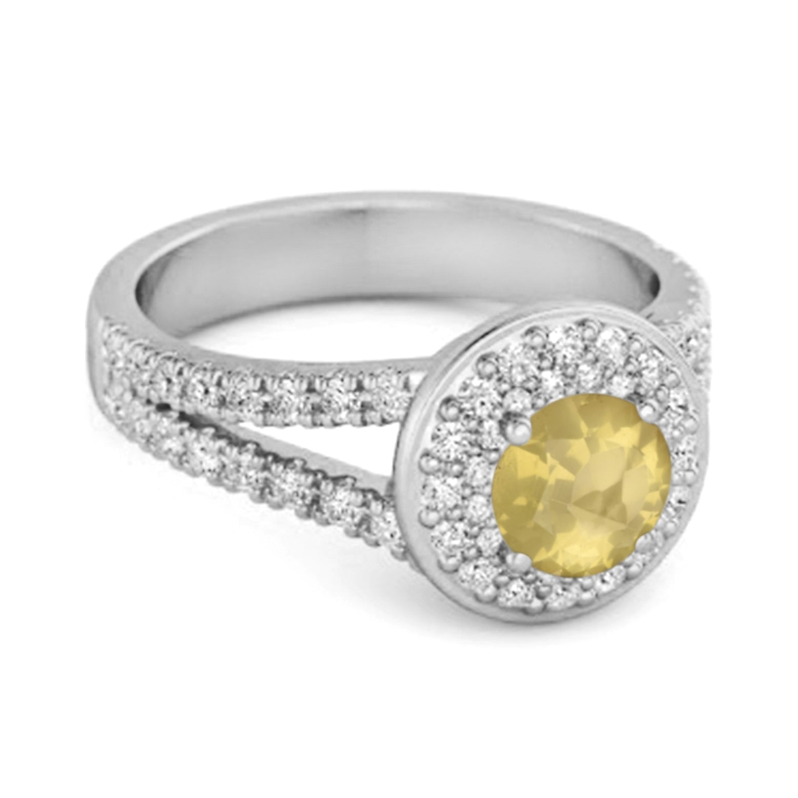 Lemonquartz ring