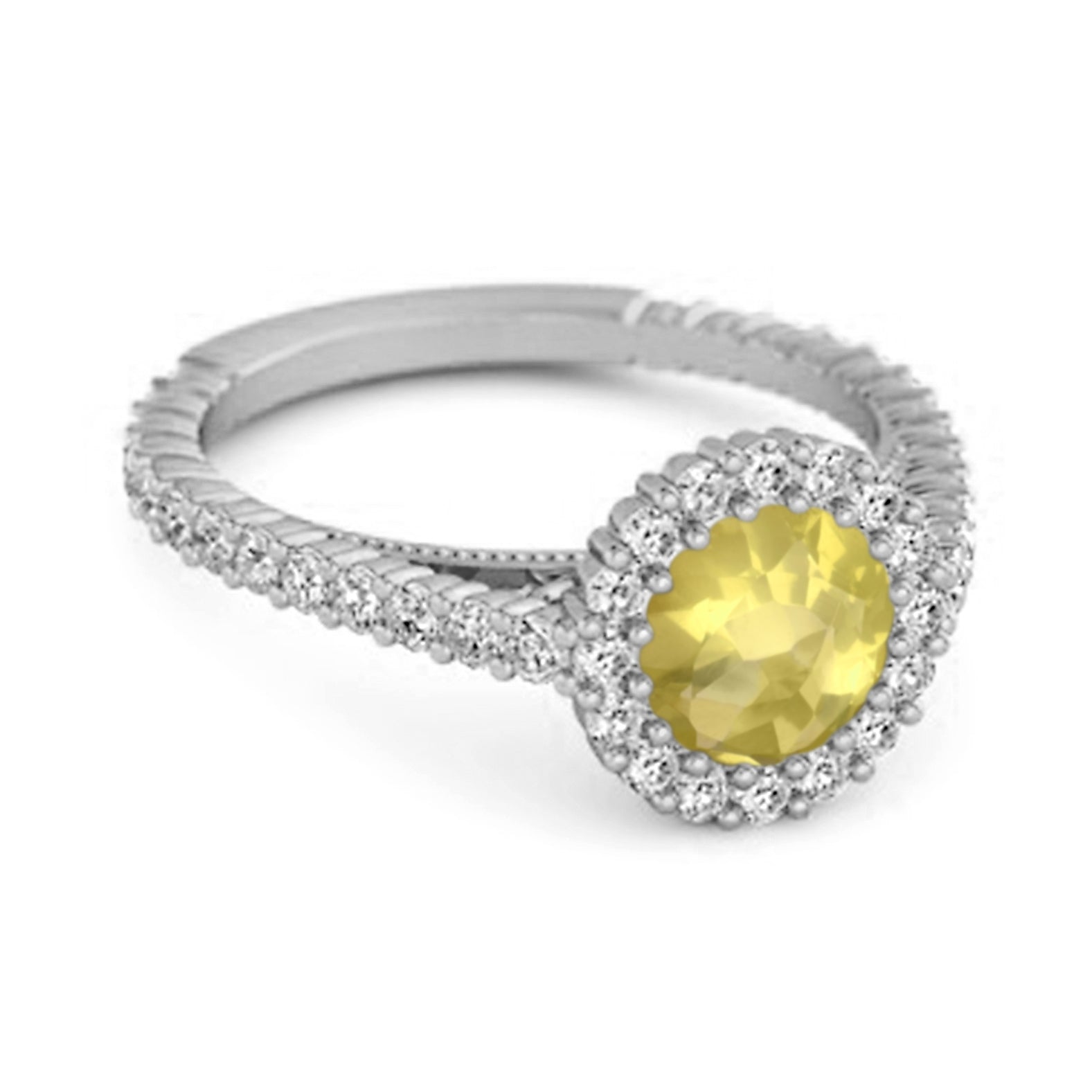 Lemonquartz ring
