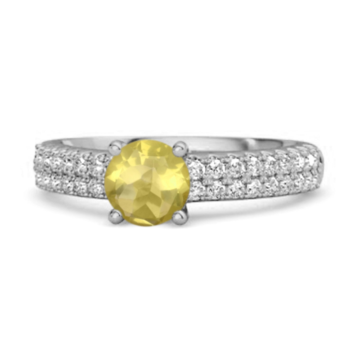 Lemonquartz ring