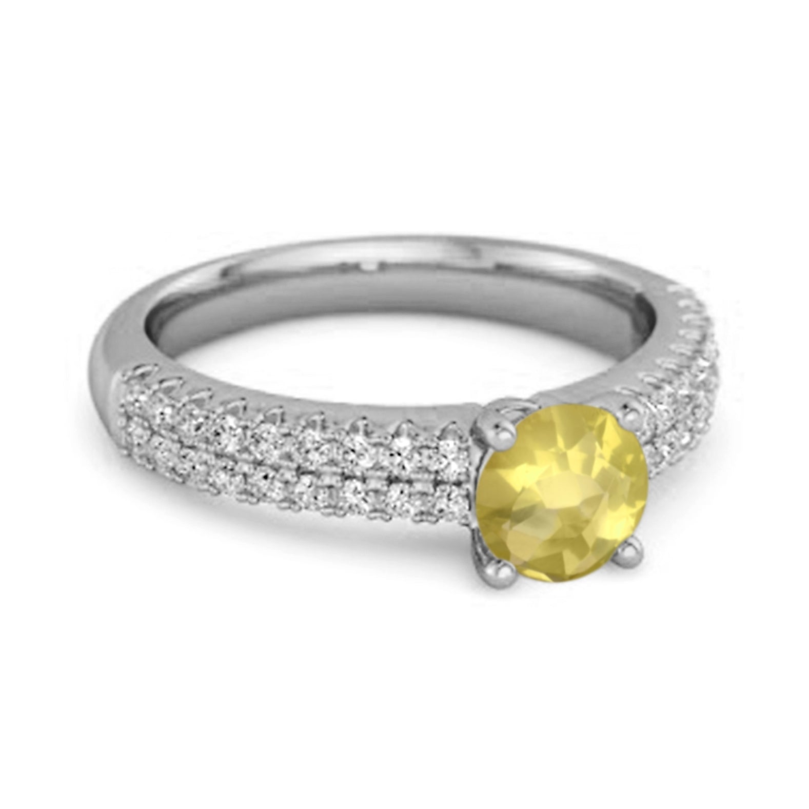 Lemonquartz ring