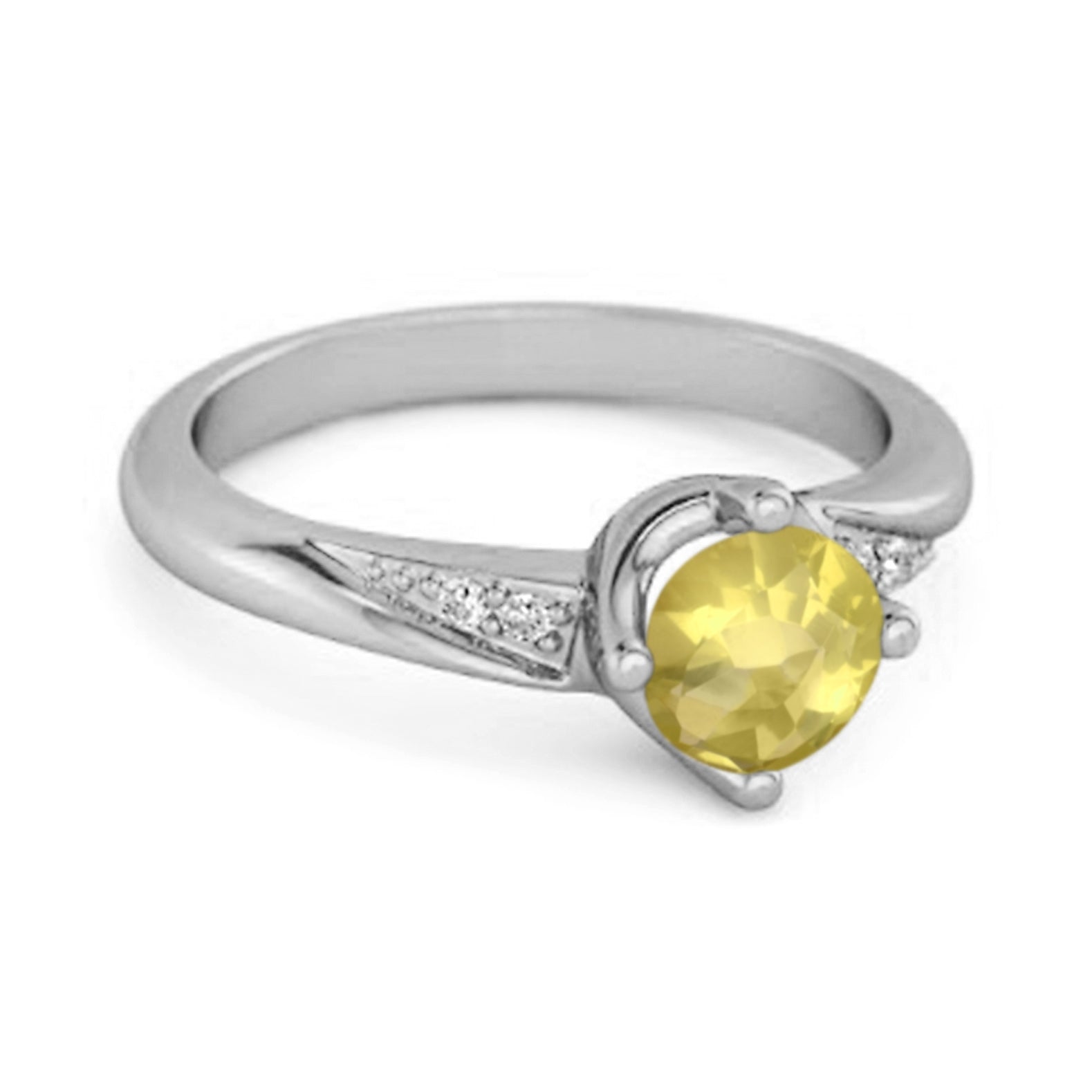 Lemonquartz ring