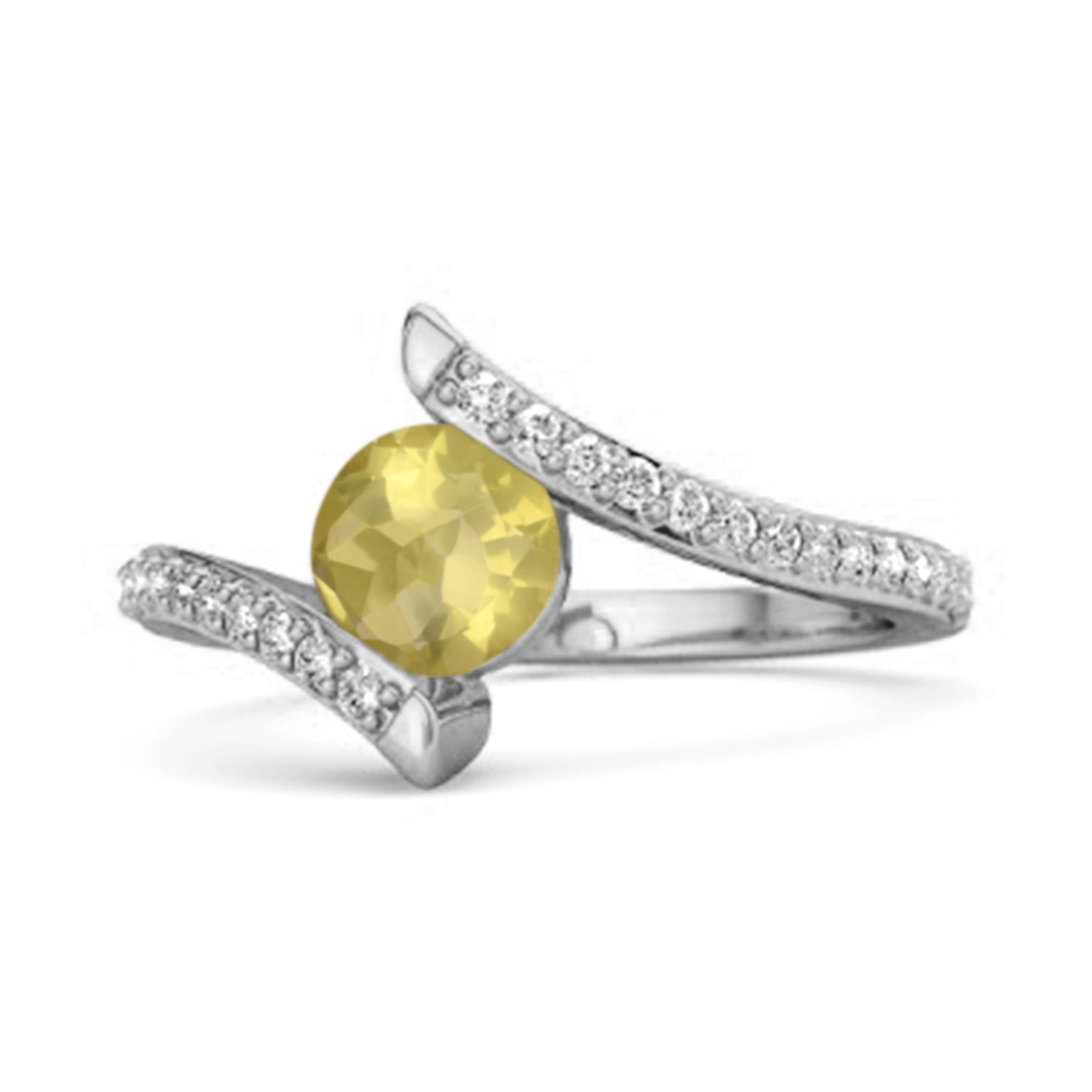 Lemonquartz ring