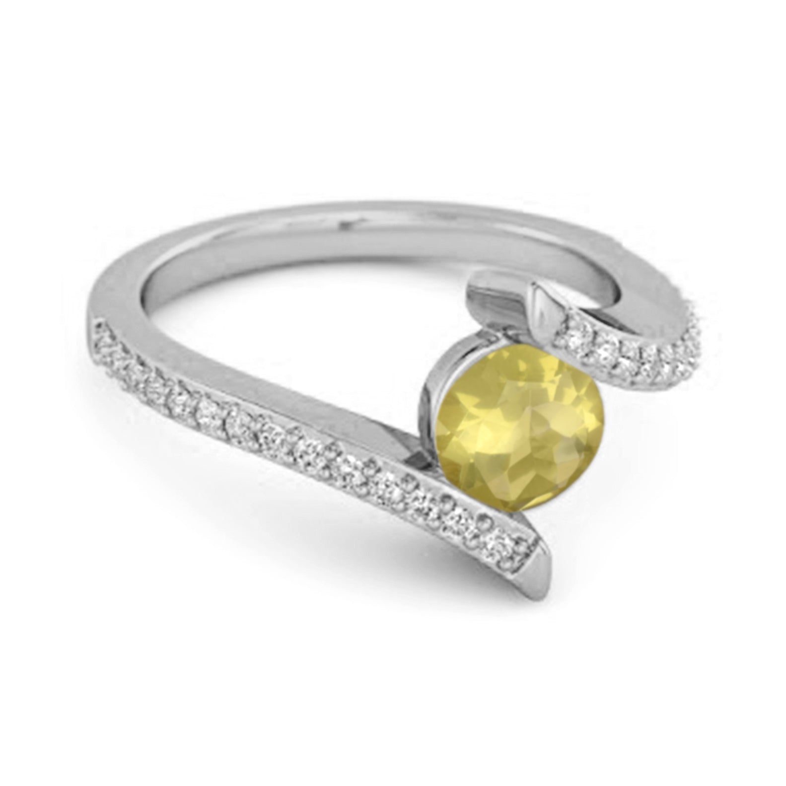 Lemonquartz ring
