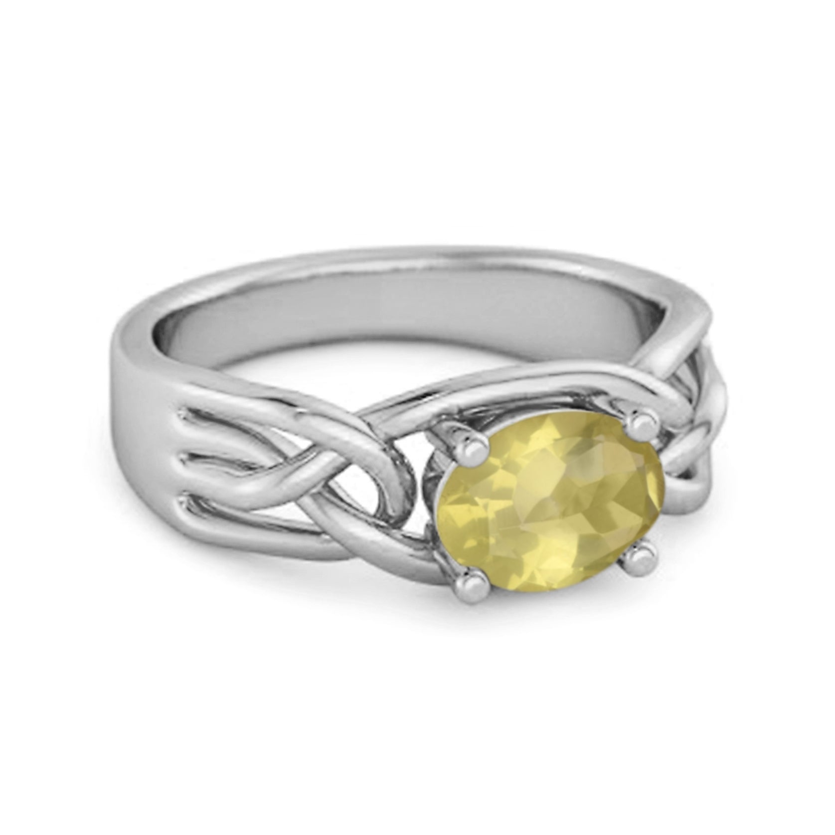 Lemonquartz ring