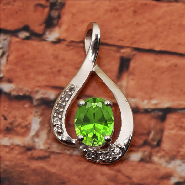 Solitaire Pendant in Multi Choice Gemstone Jewelry