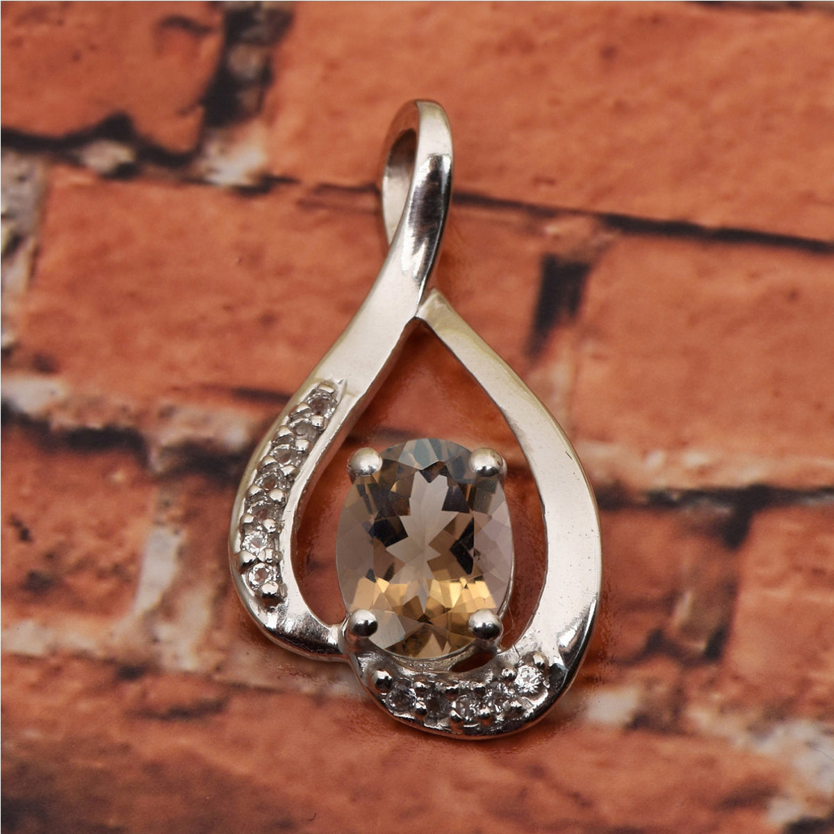 Solitaire Pendant in Multi Choice Gemstone Jewelry