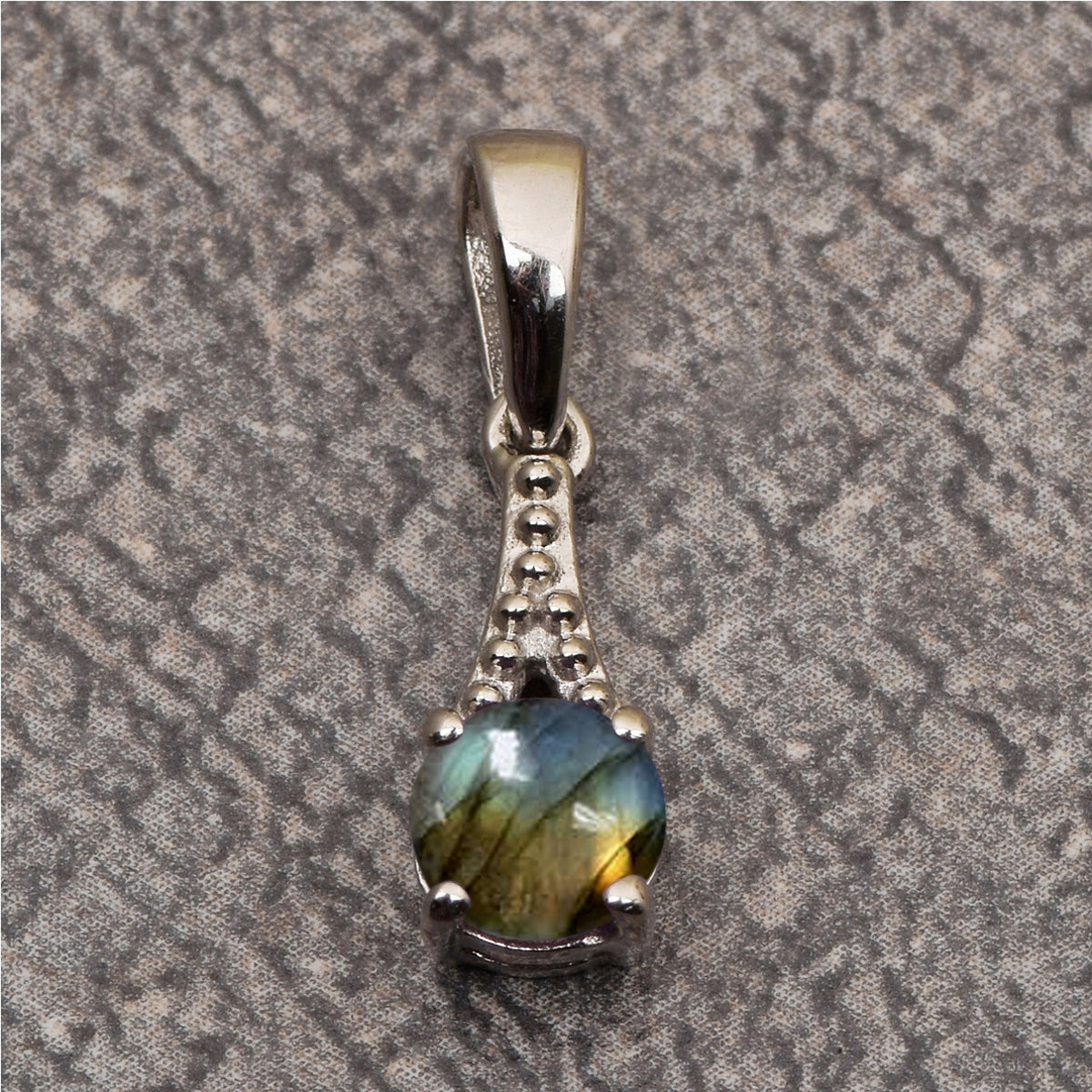 Tiny Drop Multi Choice Gemstone Pendant