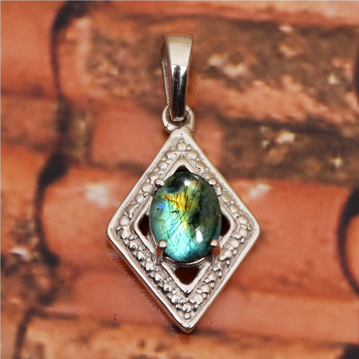 Celtic Style Multi Choice Gemstone Pendant