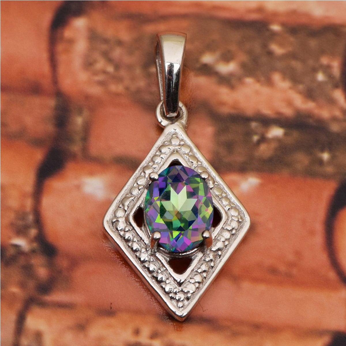Celtic Style Multi Choice Gemstone Pendant