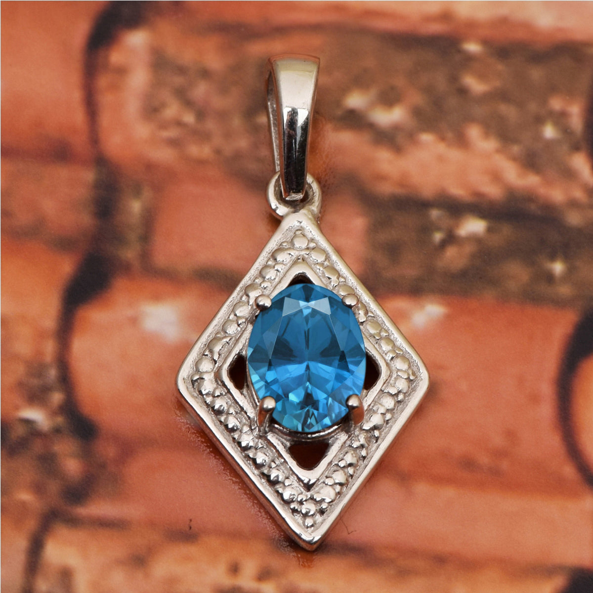 Celtic Style Multi Choice Gemstone Pendant