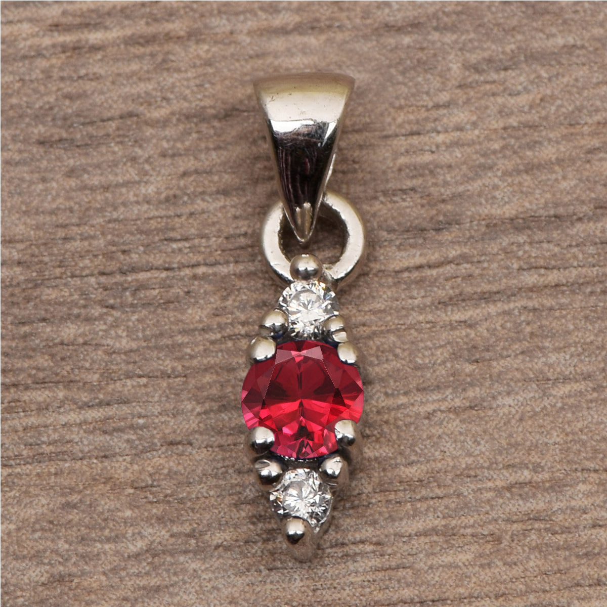 Three Stone Multi Choice Gemstone Pendant