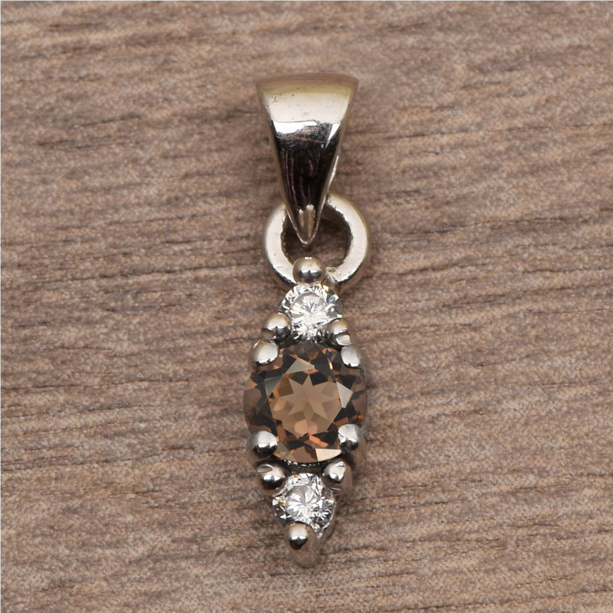 Three Stone Multi Choice Gemstone Pendant