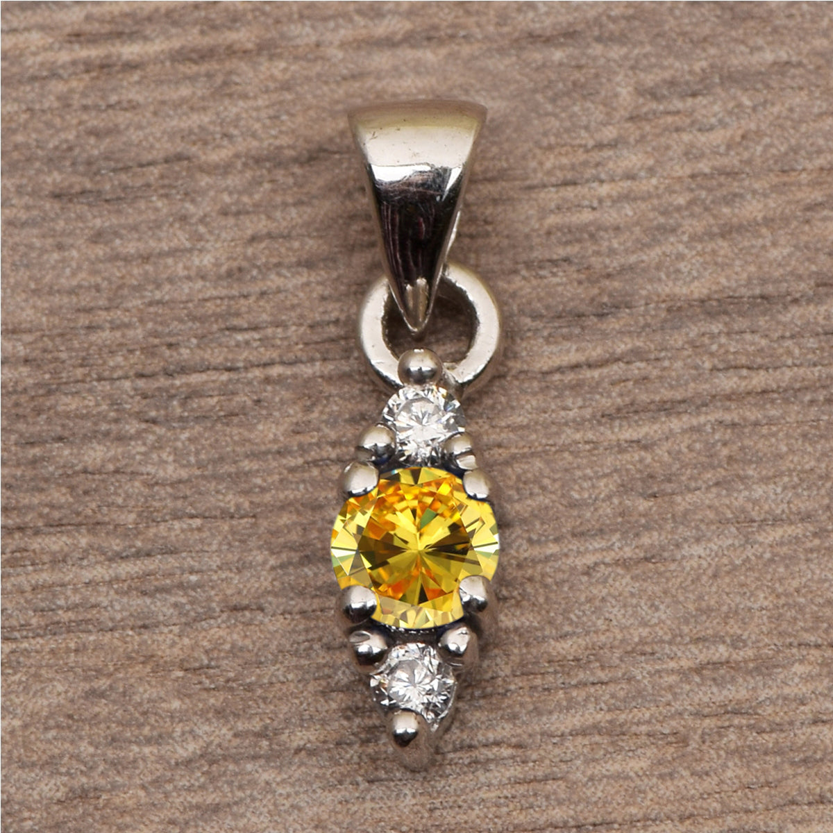 Three Stone Multi Choice Gemstone Pendant