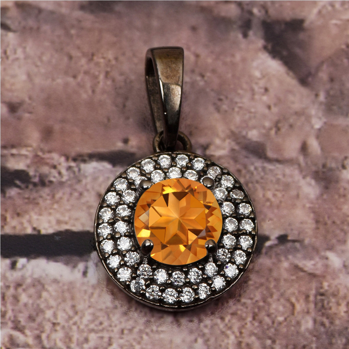 Round Disc Multi Choice Gemstone Pendant
