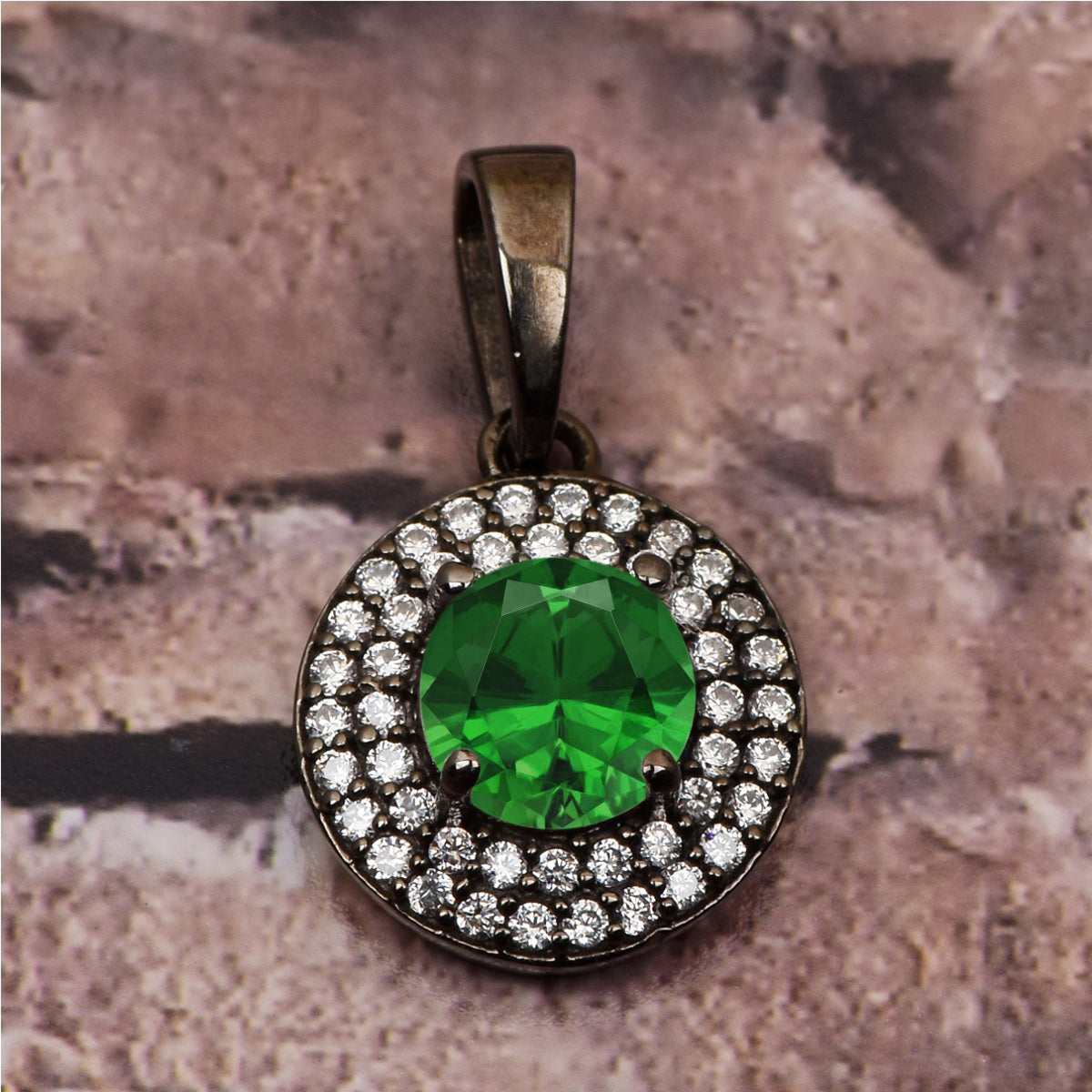 Round Disc Multi Choice Gemstone Pendant