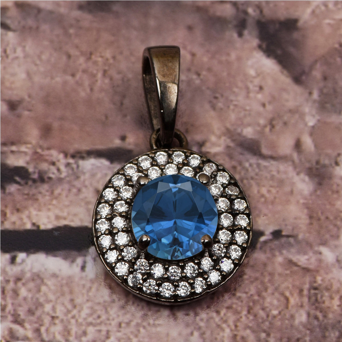 Round Disc Multi Choice Gemstone Pendant