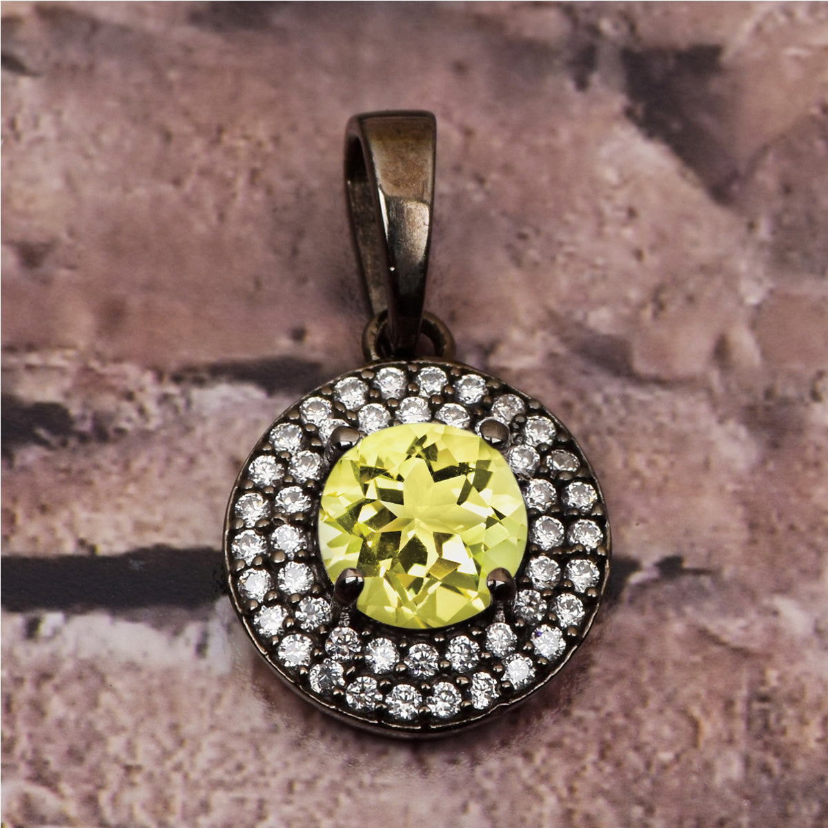 Round Disc Multi Choice Gemstone Pendant