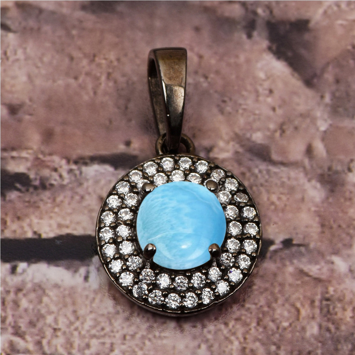 Round Disc Multi Choice Gemstone Pendant
