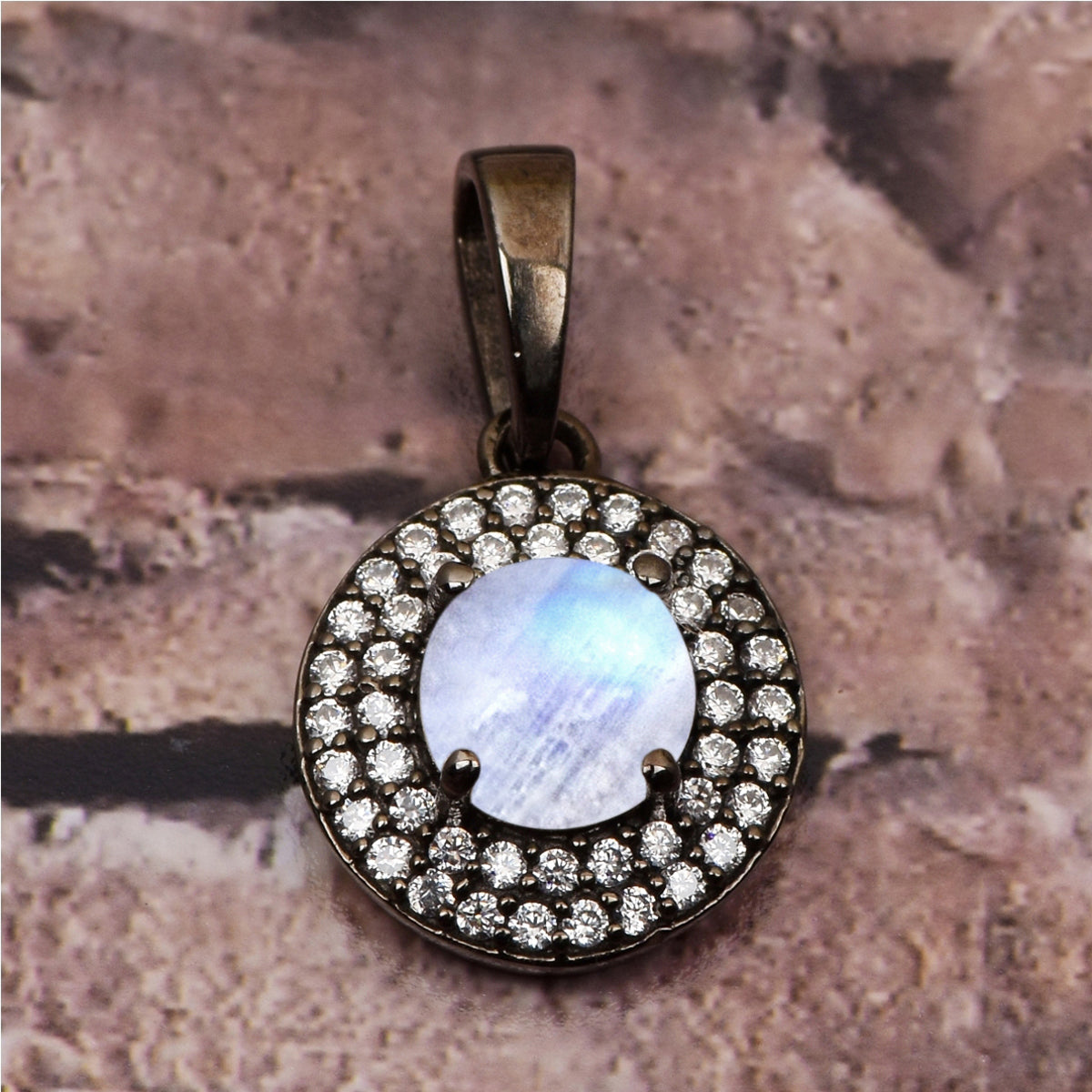 Round Disc Multi Choice Gemstone Pendant