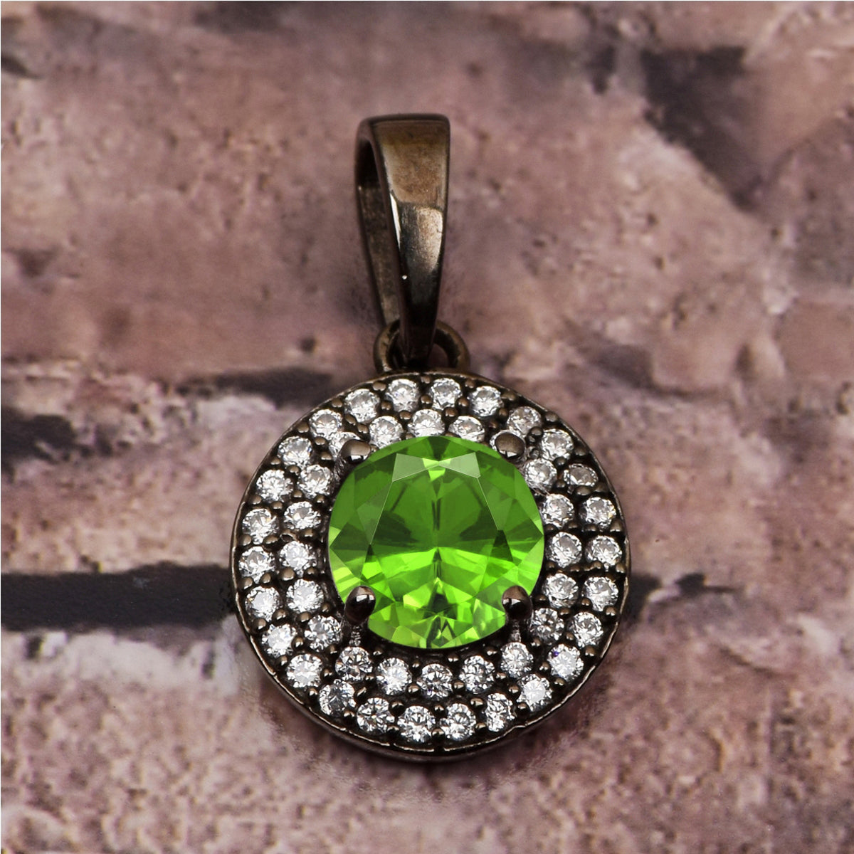 Round Disc Multi Choice Gemstone Pendant