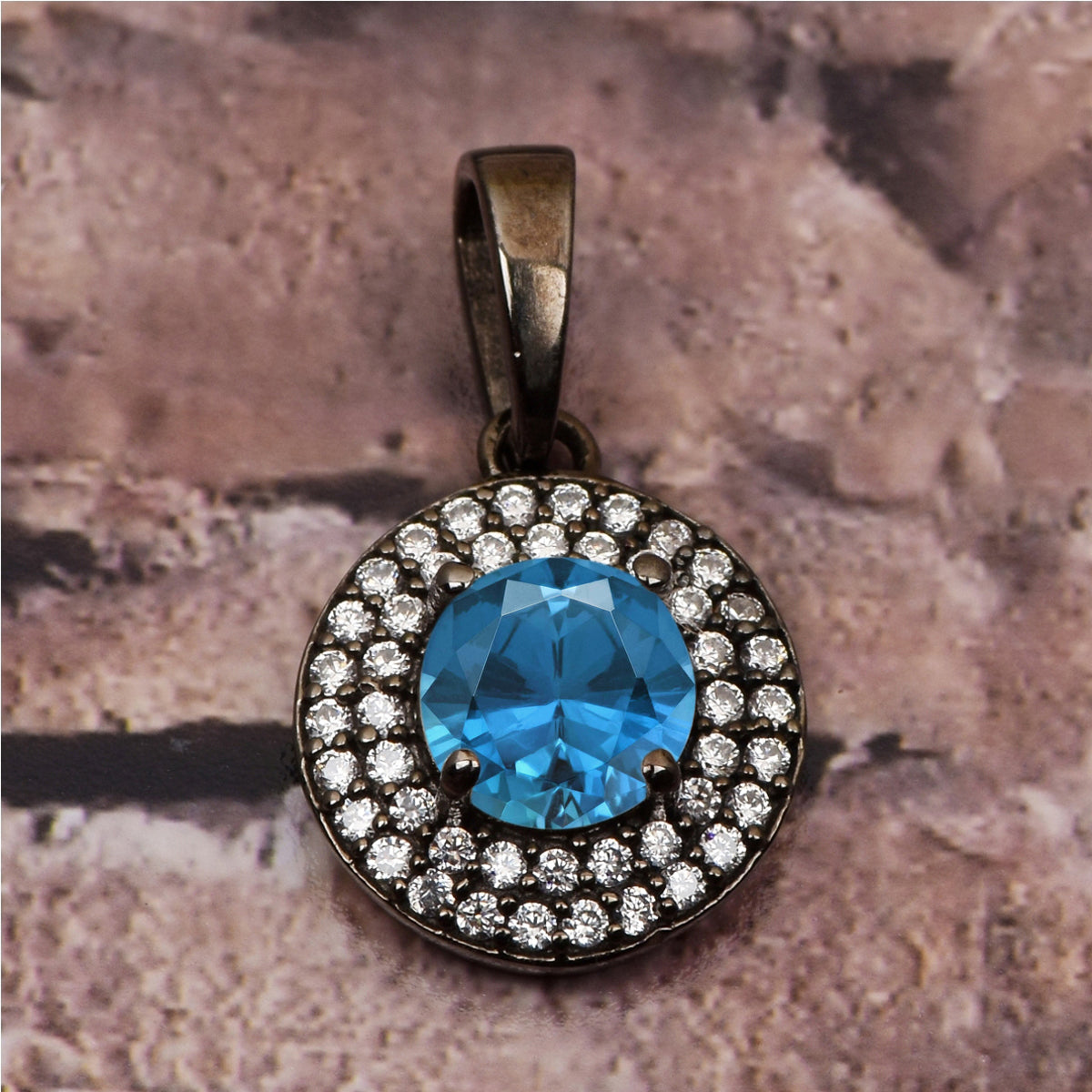 Round Disc Multi Choice Gemstone Pendant