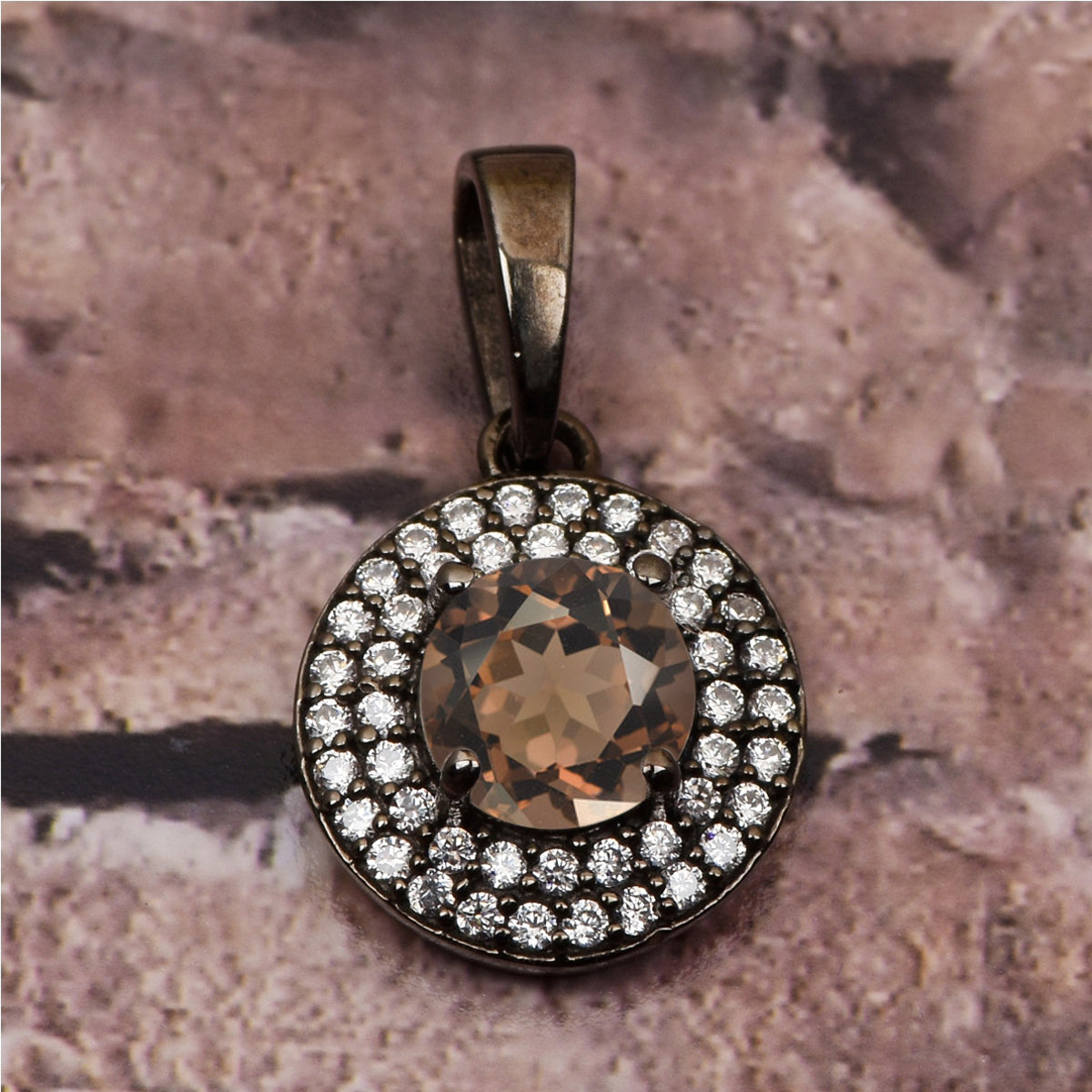 Round Disc Multi Choice Gemstone Pendant