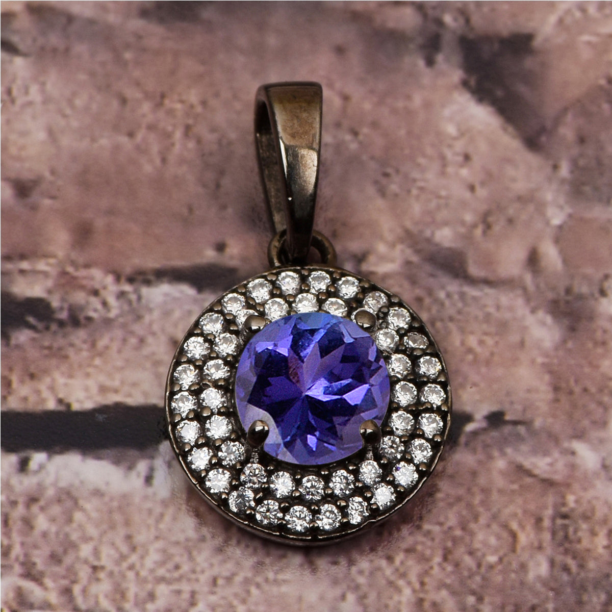 Round Disc Multi Choice Gemstone Pendant
