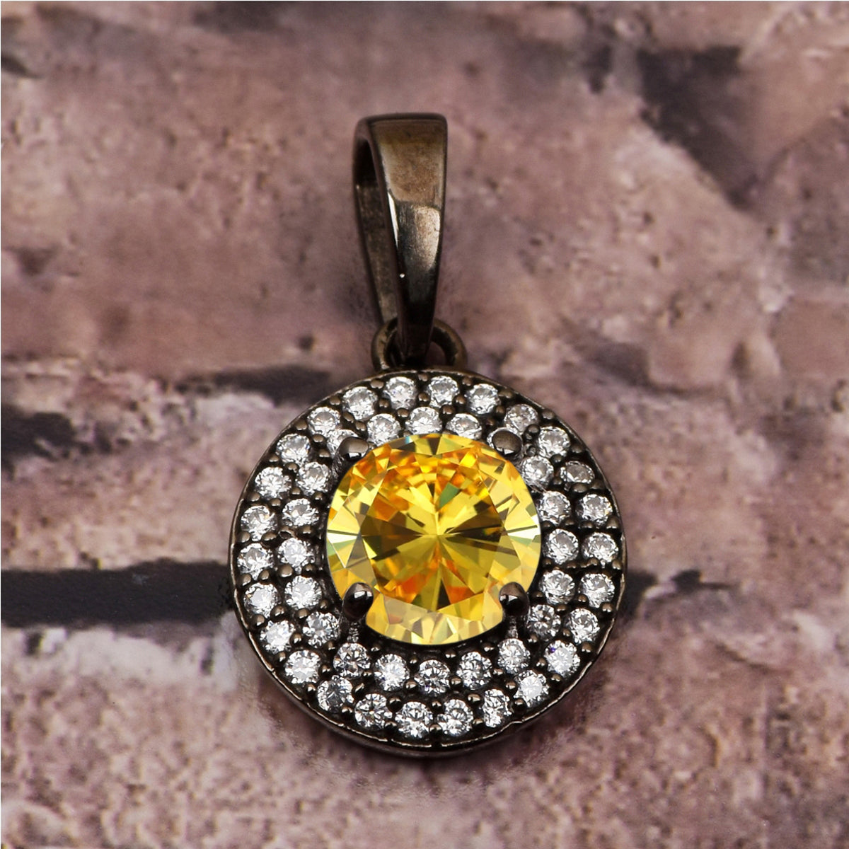 Round Disc Multi Choice Gemstone Pendant
