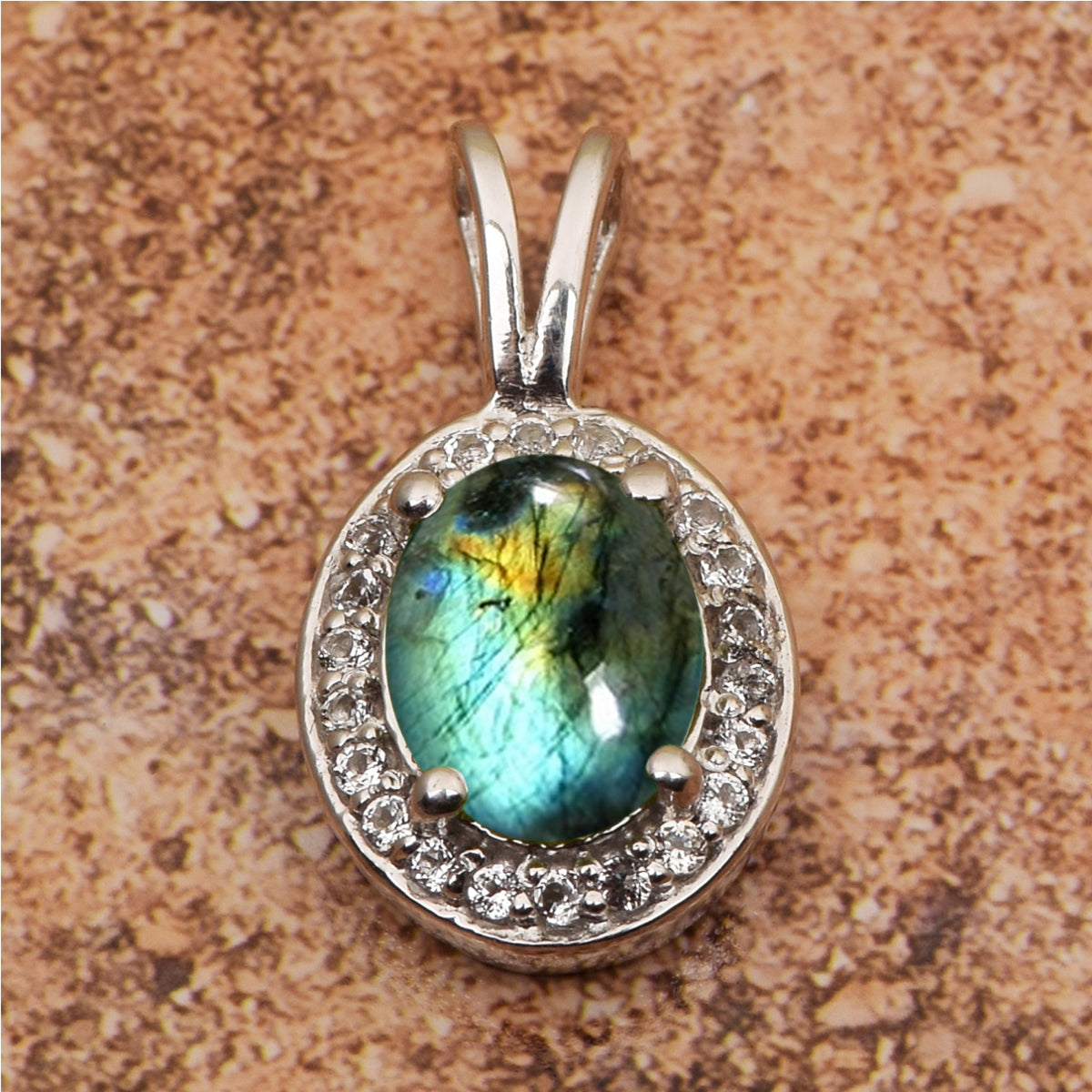 Celtic Style Multi Choice Gemstone Pendant