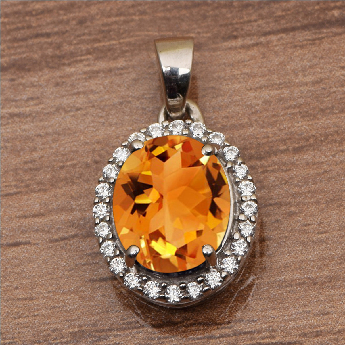 Oval Shape Solitaire Multi Choice Gemstone Pendant