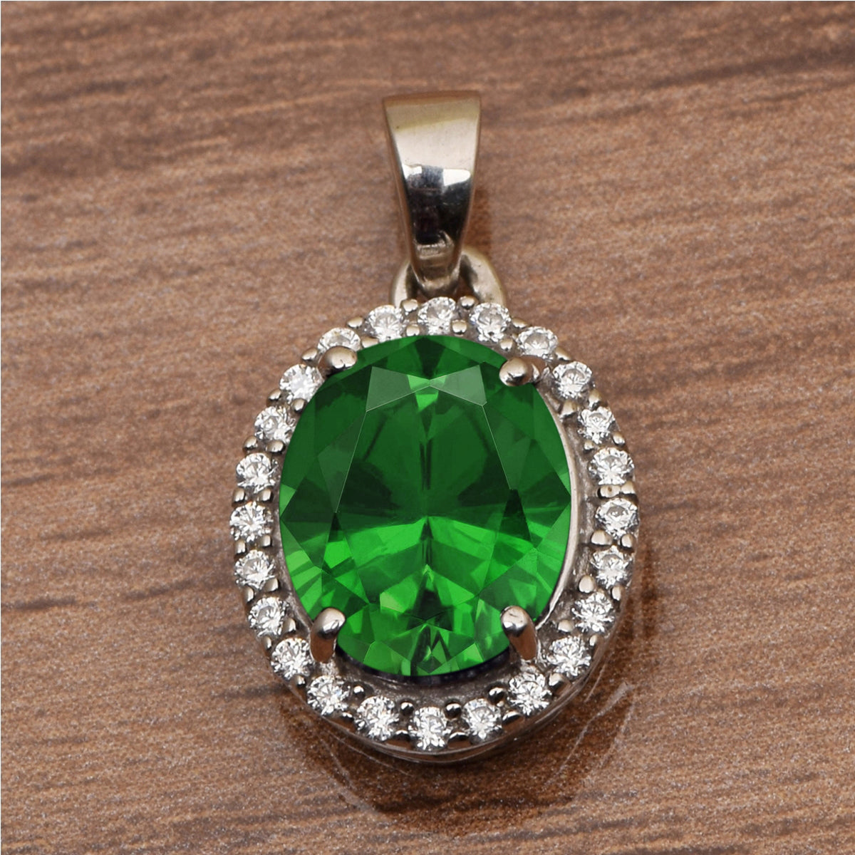 Oval Shape Solitaire Multi Choice Gemstone Pendant