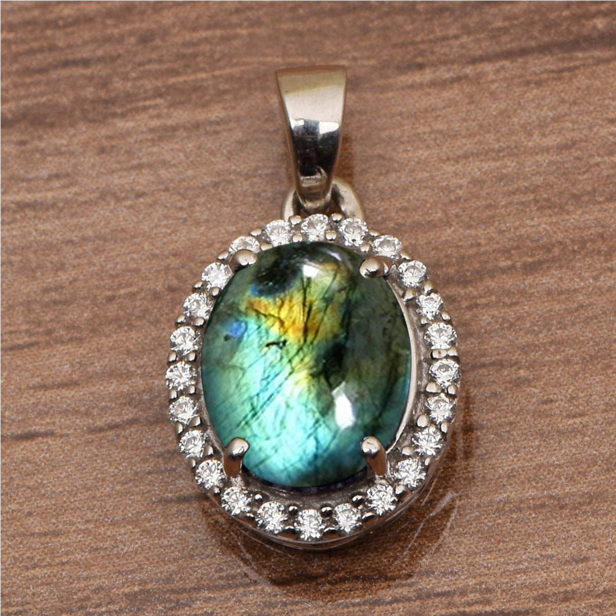 Oval Shape Solitaire Multi Choice Gemstone Pendant