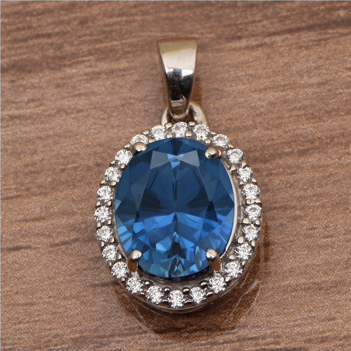Oval Shape Solitaire Multi Choice Gemstone Pendant