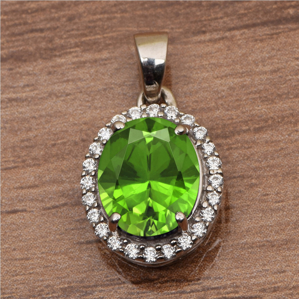 Oval Shape Solitaire Multi Choice Gemstone Pendant