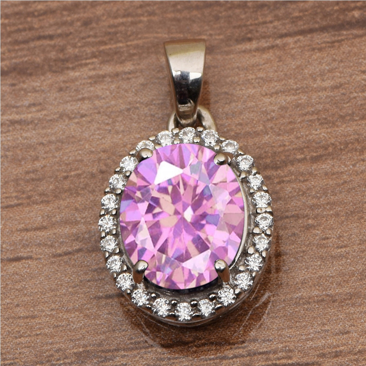 Oval Shape Solitaire Multi Choice Gemstone Pendant