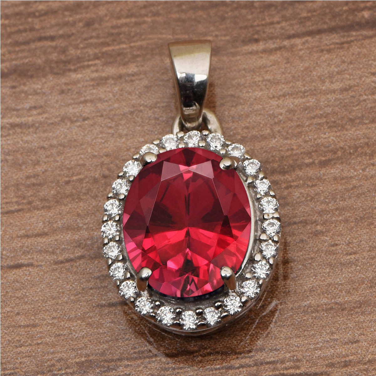 Oval Shape Solitaire Multi Choice Gemstone Pendant