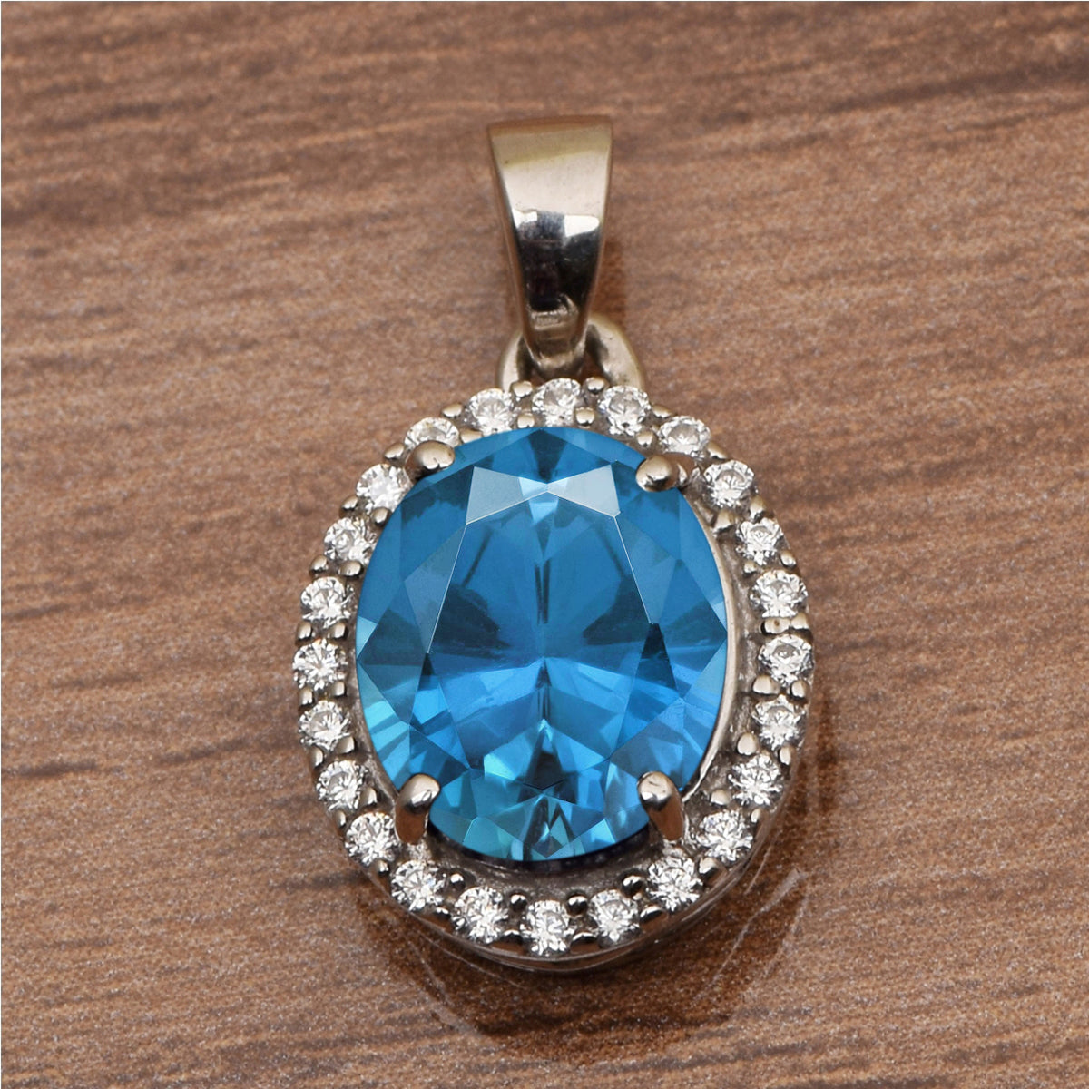 Oval Shape Solitaire Multi Choice Gemstone Pendant