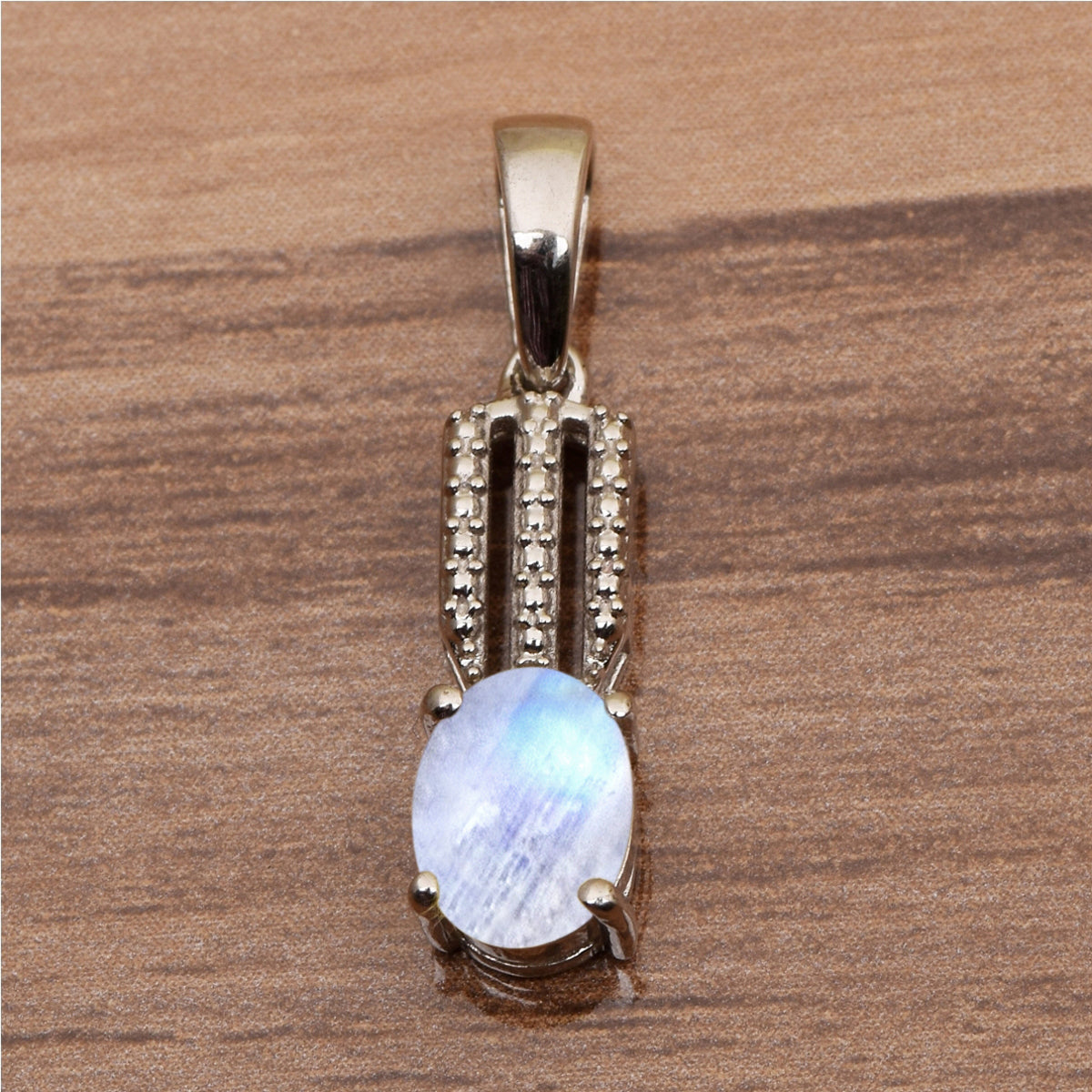 Tear Drop Three Line Multi Choice Gemstone Pendant