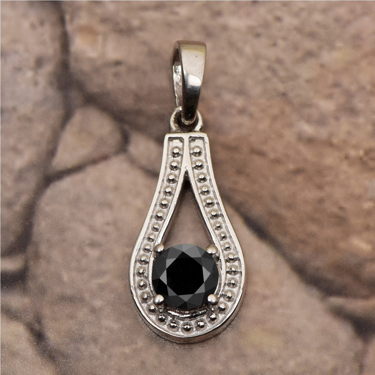 Tear Drop Round Multi Choice Gemstone Pendant