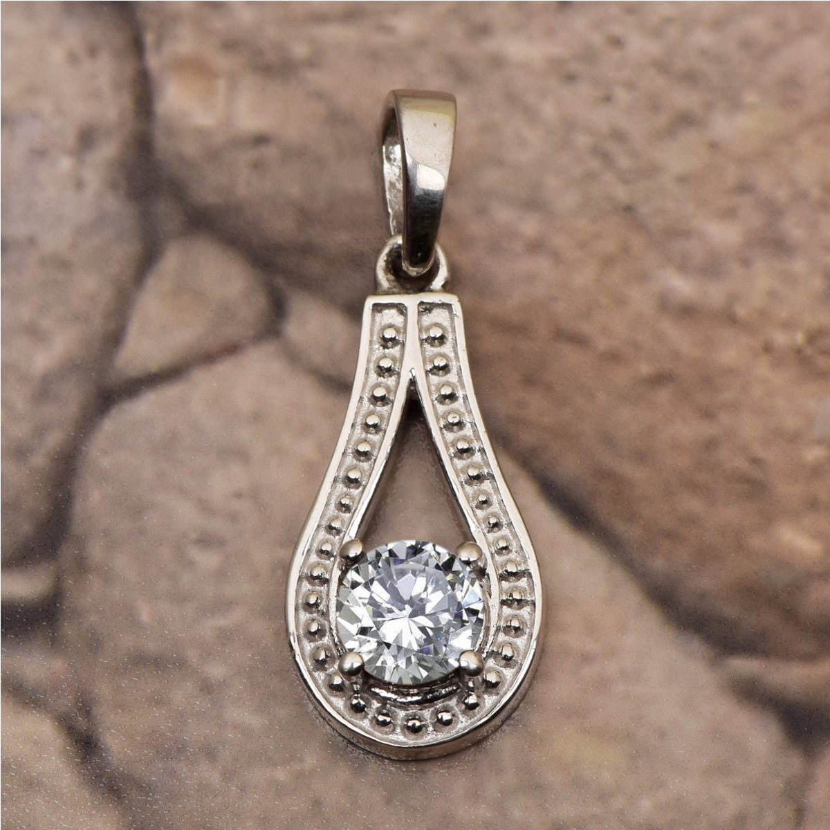 Tear Drop Round Multi Choice Gemstone Pendant