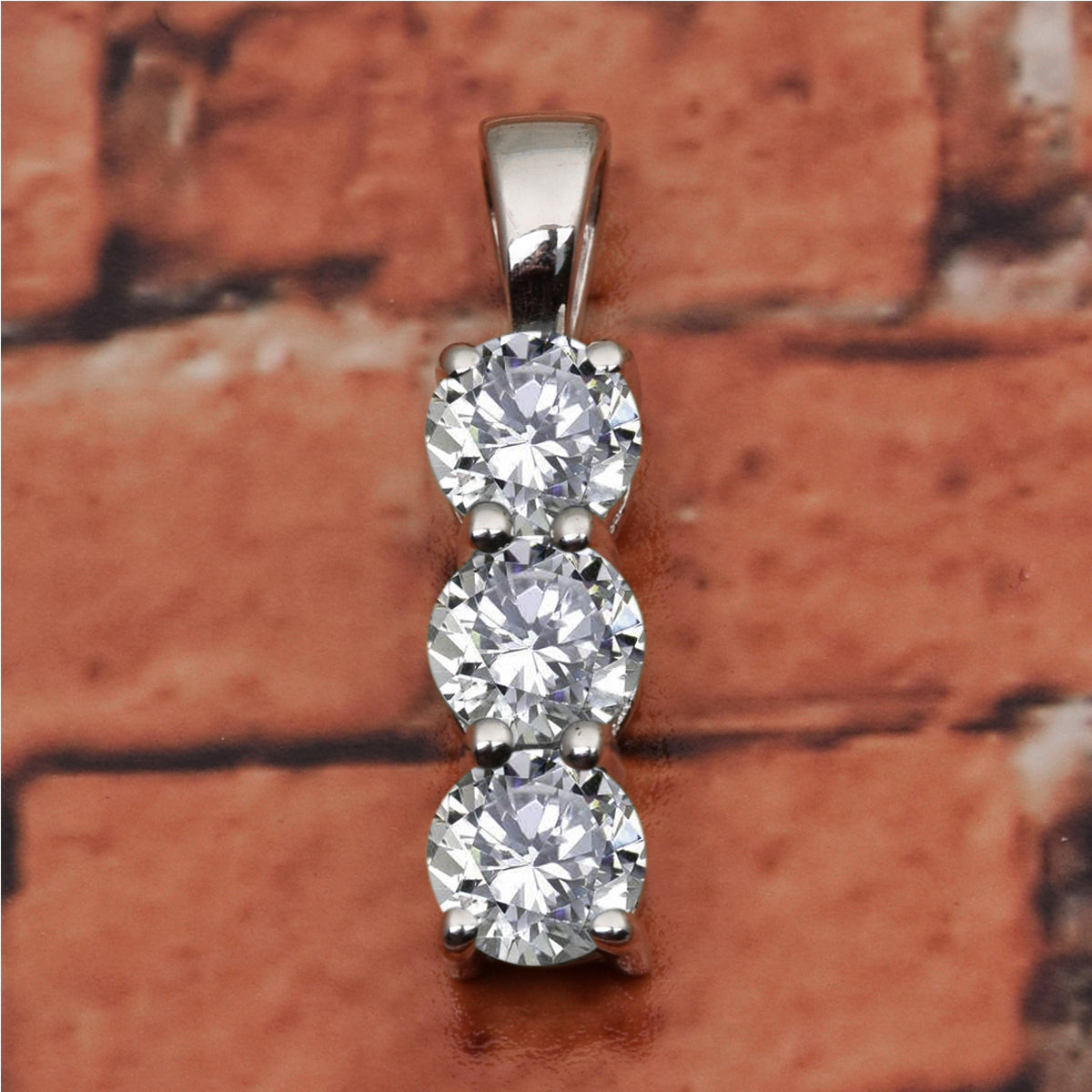Three Round Stone Multi Choice Gemstone Pendant