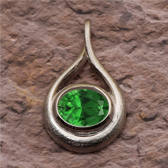 Celtic Style Round Cut Multi Choice Gemstone Pendant