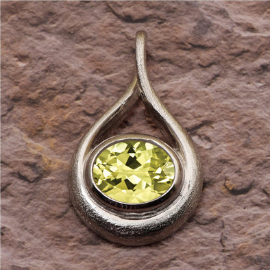 Celtic Style Round Cut Multi Choice Gemstone Pendant