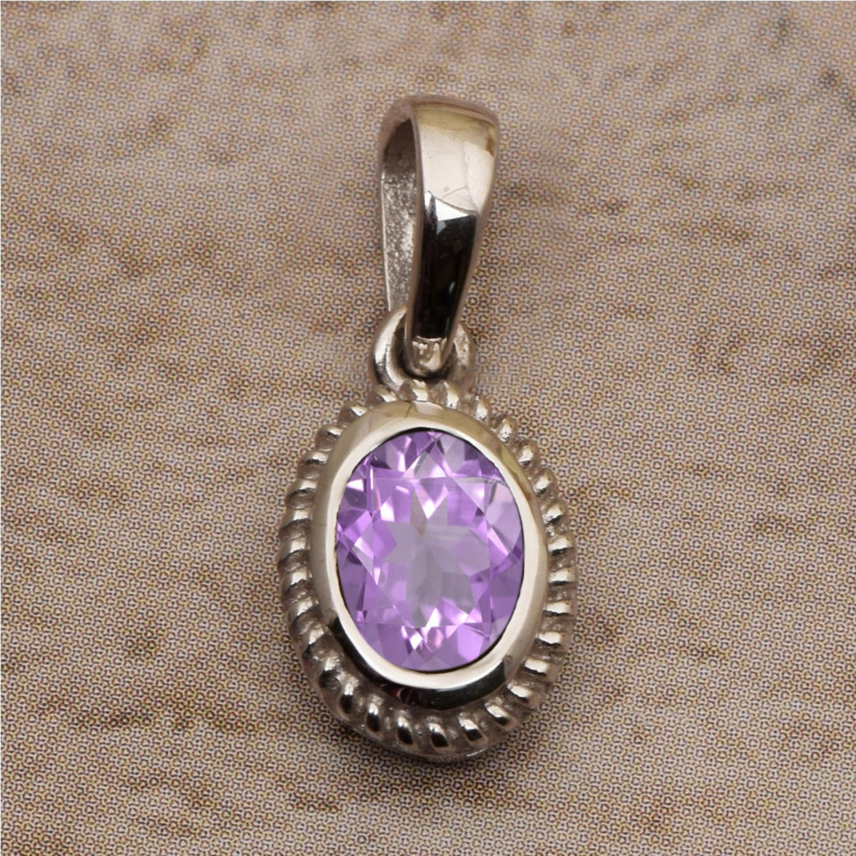 Oval Braided Style Multi Choice Gemstone Pendant
