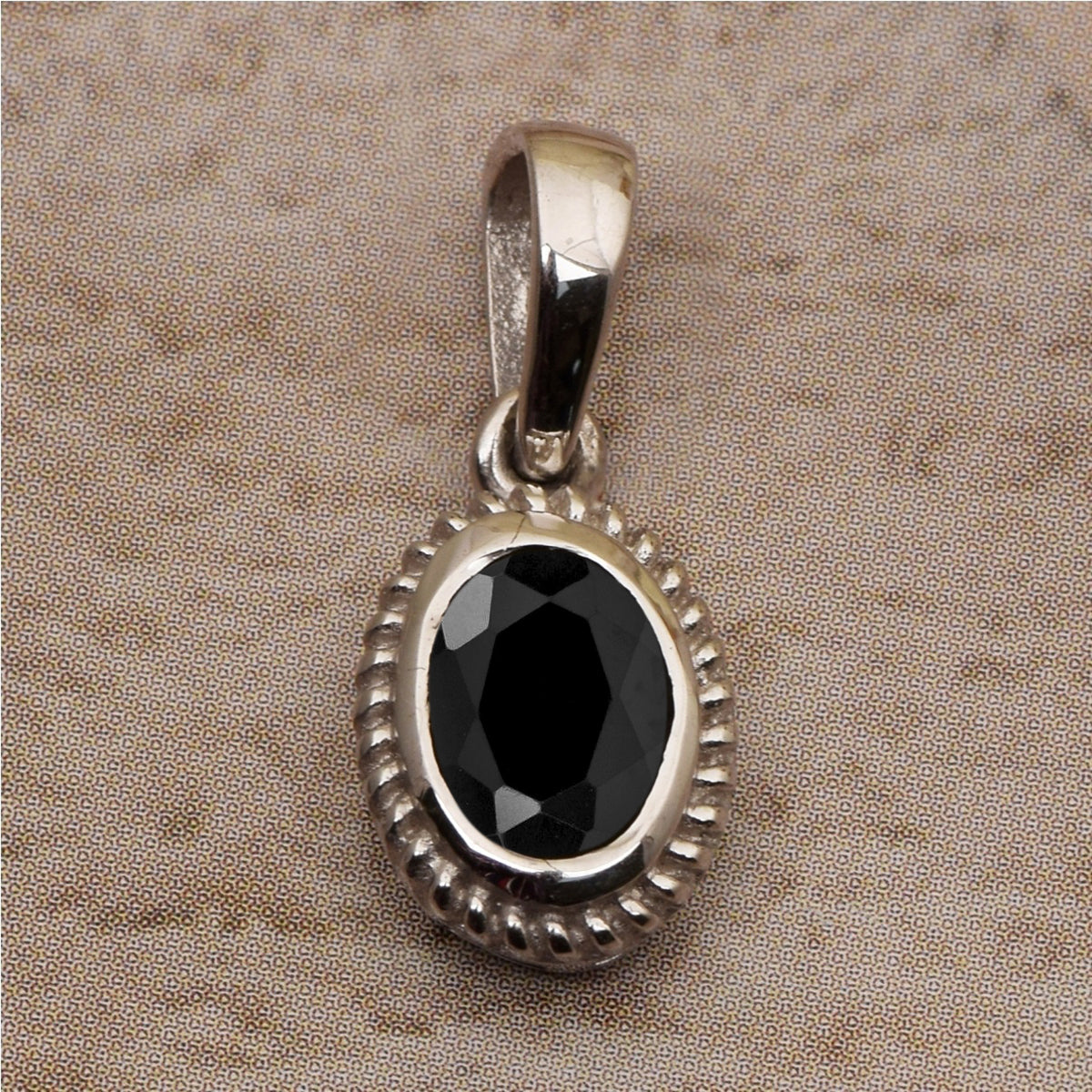 Oval Braided Style Multi Choice Gemstone Pendant